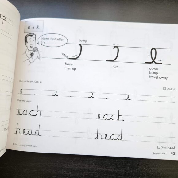 NEW Handwriting Without Tears Cursive Kickoff Student Workbook Writing English B - Picture 8 of 16